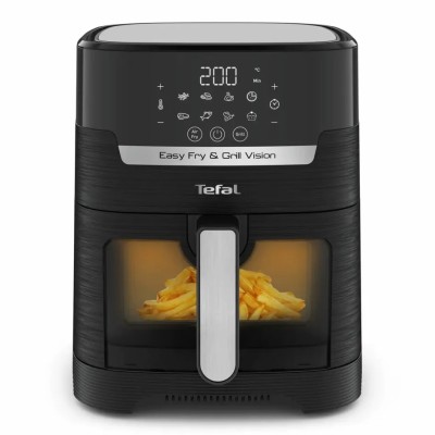 Мультипіч Tefal Easy Fry&Grill Vision Window, 1550Вт, чаша-4.2л, сенсорне керув., 10 програм, з віконцем, пластик, чорний (EY506
