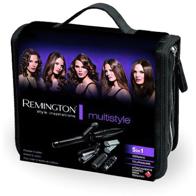 Мультистайлер Remington Multistyle, 25Вт, темп.режимів-5, 110-190С, 5 насадок, кейс, аксесуари, кераміка, тефлон , чорний (S8670