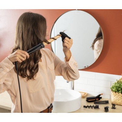 Мультистайлер Rowenta Infinite Looks 14 IN1, >300Вт, >190С, 5 насадок, кейс, аксесуари, кераміка, чорний (CF4231F0)