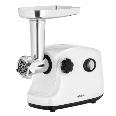 М'ясорубка Ardesto, 1600Вт, 1.6кг/хв, 3 решітки, насадка для ковбас, кеббе, пластик, білий (MGA-1735R)