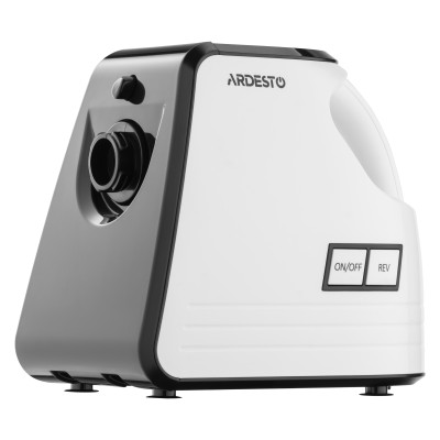 М'ясорубка Ardesto, 2300Вт, продук.-2.2кг/хв, 4 решітки + для ковб., кеббе, насадка для томатів, пластик, біло-чорний (MGA-2300W М'ясорубка Ardesto, 2300Вт, продук.-2.2кг/хв, 4 решітки + для ковб., кеббе, насадка для томатів, пластик, біло-чорний (MGA-2300W