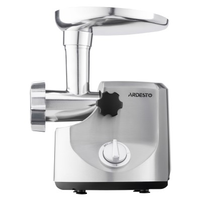 М'ясорубка Ardesto, 3000Вт, продук.-2.6кг/хв, 4 решітки + для ковб., кеббе, 3 терки, метал, сріблястий (MGA-3000W) М'ясорубка Ardesto, 3000Вт, продук.-2.6кг/хв, 4 решітки + для ковб., кеббе, 3 терки, метал, сріблястий (MGA-3000W)