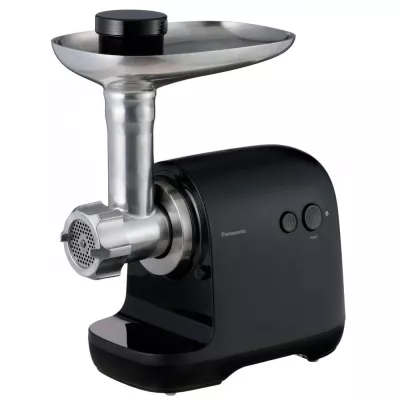 М'ясорубка Panasonic, 1700Вт, 3кг/мін, 3 решітки, насадка для ковбас, пластик, чорний (MK-GX1710KTQ)