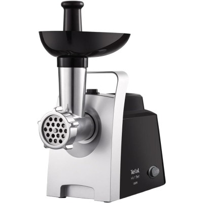 М'ясорубка Tefal HV1 7in1, 1400Вт, 1.7кг/хв, 2 решітки, насадка для ковбас, томатів, 3 терки, пластик, чорний (NE109838)