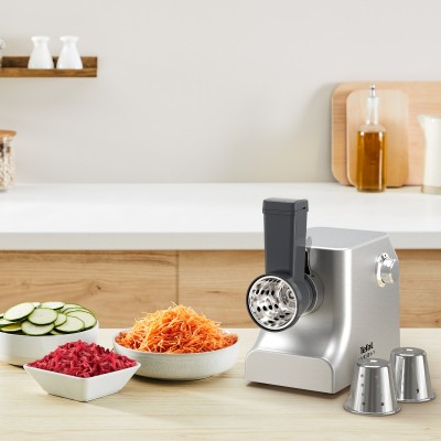 М'ясорубка Tefal HV10 8in1, 2200Вт, 5.5кг/хв, 3 решітки, насадка для ковбас, кеббе, 3 терки, метал (NE858D38) М'ясорубка Tefal HV10 8in1, 2200Вт, 5.5кг/хв, 3 решітки, насадка для ковбас, кеббе, 3 терки, метал (NE858D38)