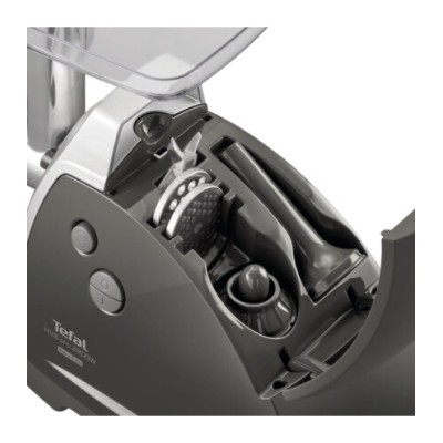 М'ясорубка Tefal HV8 Successor, 2200Вт, 4.5кг/хв, 3 решітки, насадка для ковбас, кеббе, 4 терки, пластик/метал, чорний (NE688837