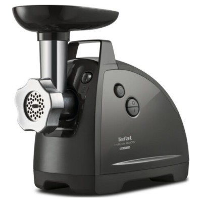 М'ясорубка Tefal HVB Plus, 2000Вт, 2.6кг/хв, 3 решітки, насадка для ковбас, кеббе, томатів, 5 терок, пластик/метал, чорний (NE68 М'ясорубка Tefal HVB Plus, 2000Вт, 2.6кг/хв, 3 решітки, насадка для ковбас, кеббе, томатів, 5 терок, пластик/метал, чорний (NE68