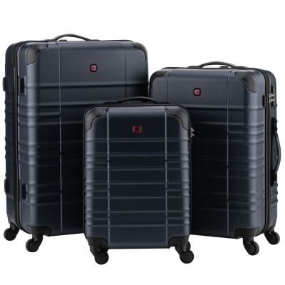 Набір валіз Wenger, Amplar 3 в 1, (S,M,L), пластик, 4 колеса, синій (653150)