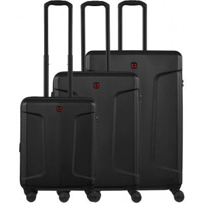 Набір валіз Wenger, Legacy 3 в 1, (S,M,L), пластик, 4 колеса, чорний (612530)