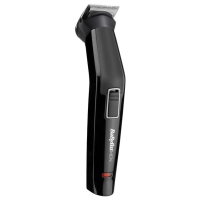 Набір для стрижки Babyliss, для бороди, вусів, голови і носа, акум., вібраційний мотор, насадок-6, сталь, чорний (MT725E)
