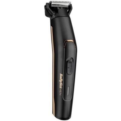 Набір для стрижки Babyliss, для бороди, вусів, голови, носа і тіла, акум., вібраційний мотор, насадок-10, сталь, чорний (MT860E)
