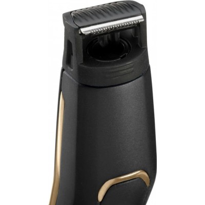 Набір для стрижки Babyliss, для бороди, вусів, голови, носа і тіла, акум., вібраційний мотор, насадок-10, сталь, чорний (MT860E)
