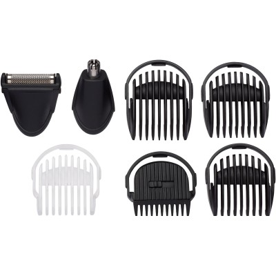 Набір для стрижки Babyliss, для бороди, вусів, голови, носа і тіла, акум., вібраційний мотор, насадок-8, чохол, сталь, сірий (MT Набір для стрижки Babyliss, для бороди, вусів, голови, носа і тіла, акум., вібраційний мотор, насадок-8, чохол, сталь, сірий (MT