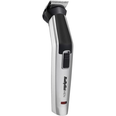 Набір для стрижки Babyliss, для бороди, вусів, голови, носа і тіла, акум., вібраційний мотор, насадок-8, чохол, сталь, сірий (MT Набір для стрижки Babyliss, для бороди, вусів, голови, носа і тіла, акум., вібраційний мотор, насадок-8, чохол, сталь, сірий (MT