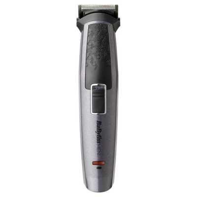 Набір для стрижки Babyliss, для бороди, вусів, голови, носа і тіла, акум., вібраційний мотор, насадок-9, сталь, сірий (MT727E)