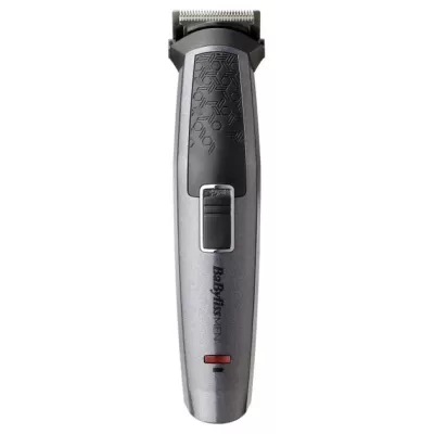Набір для стрижки Babyliss, для бороди, вусів, голови, носа і тіла, акум., вібраційний мотор, насадок-9, сталь, сірий (MT727E)