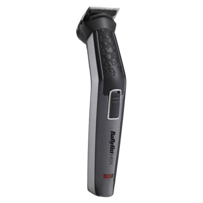 Набір для стрижки Babyliss, для бороди, вусів, голови, носа і тіла, акум., вібраційний мотор, насадок-9, сталь, сірий (MT727E)