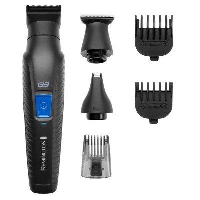 Набір для стрижки Remington G3 Graphite series, для бороди, вусів, голови і носа, акум., роторний мотор, насадок-6, сталь, чорни