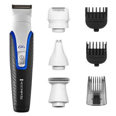 Набір для стрижки Remington G4 Graphite series, для бороди, вусів, голови, носа і тіла, мережа+акум., насадок-7, сталь, чорно-бі