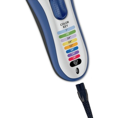 Набір для стрижки WAHL Color Pro Cordless, мережа+акум., гребінець, ножиці, сталь, синій (09649-016)