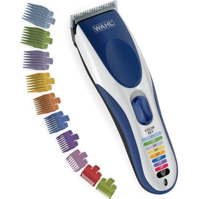 Набір для стрижки WAHL Color Pro Cordless, мережа+акум., гребінець, ножиці, сталь, синій (09649-016)