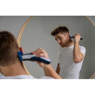 Набір для стрижки WAHL Color Pro Cordless, мережа+акум., гребінець, ножиці, сталь, синій (09649-016)