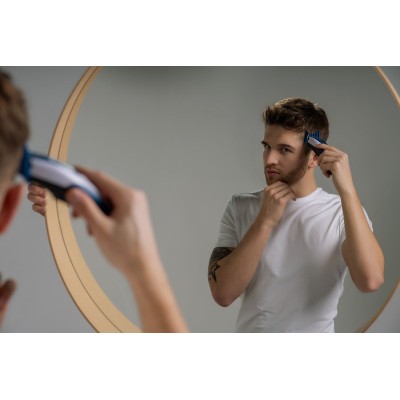 Набір для стрижки WAHL Color Pro Cordless, мережа+акум., гребінець, ножиці, сталь, синій (09649-016)