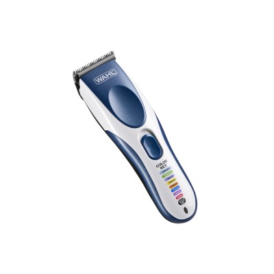 Набір для стрижки WAHL Color Pro Cordless, мережа+акум., тример,гребінець,ножиці, сталь, синій (09649-916)