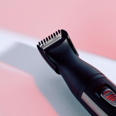 Набір тримерів Remington WORKS, для бороди, вусів, носа та вух, чохол, гребінець, сталь, чорний (MB_905)