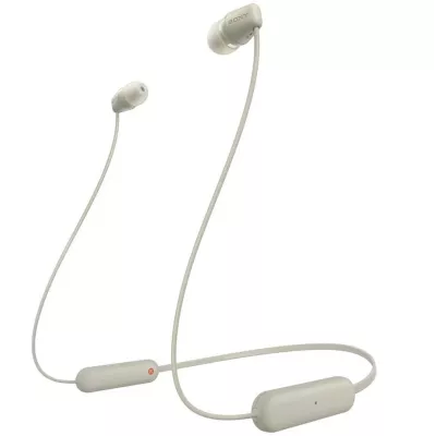 Навушники In-ear Sony WI-C100 BT 5.0, IPX4, SBC, AAC, Wireless, Mic, Бежевий (WIC100C.CE7)
