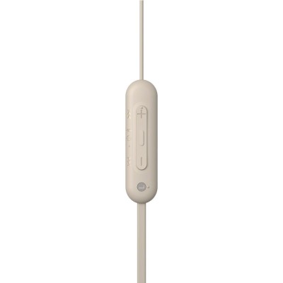 Навушники In-ear Sony WI-C100 BT 5.0, IPX4, SBC, AAC, Wireless, Mic, Бежевий (WIC100C.CE7)