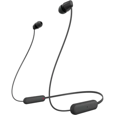 Навушники In-ear Sony WI-C100 BT 5.0, IPX4, SBC, AAC, Wireless, Mic, Чорний (WIC100B.CE7)