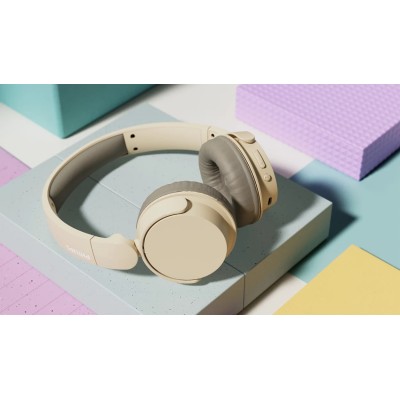 Навушники On-ear Philips TAH3209 BT 5.3, Wireless, Mic, Бежевий