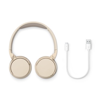 Навушники On-ear Philips TAH3209 BT 5.3, Wireless, Mic, Бежевий