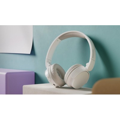 Навушники On-ear Philips TAH3209 BT 5.3, Wireless, Mic, Білий