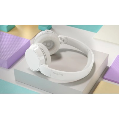 Навушники On-ear Philips TAH4209 BT 5.3, Wireless, Mic, Білий