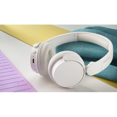 Навушники On-ear Philips TAH4209 BT 5.3, Wireless, Mic, Білий