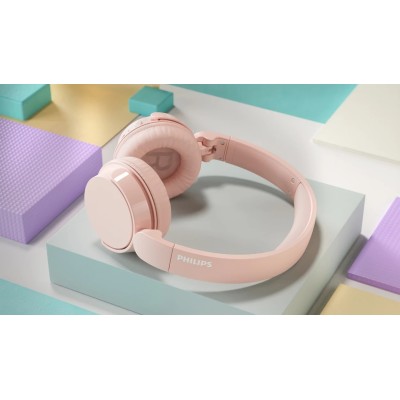Навушники On-ear Philips TAH4209 BT 5.3, Wireless, Mic, Рожевий