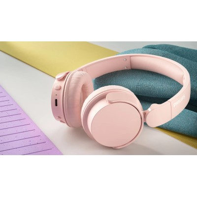 Навушники On-ear Philips TAH4209 BT 5.3, Wireless, Mic, Рожевий