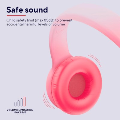 Навушники On-ear Trust Nouna Kids, Wireless, Mic, Рожевий Навушники On-ear Trust Nouna Kids, Wireless, Mic, Рожевий