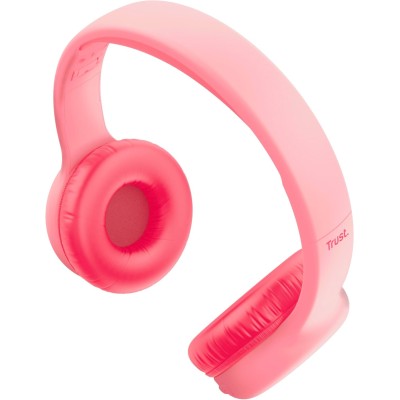 Навушники On-ear Trust Nouna Kids, Wireless, Mic, Рожевий Навушники On-ear Trust Nouna Kids, Wireless, Mic, Рожевий