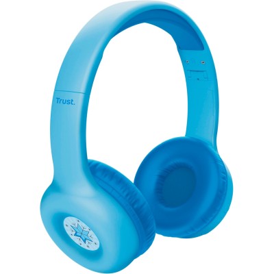 Навушники On-ear Trust Nouna Kids, Wireless, Mic, Синій Навушники On-ear Trust Nouna Kids, Wireless, Mic, Синій