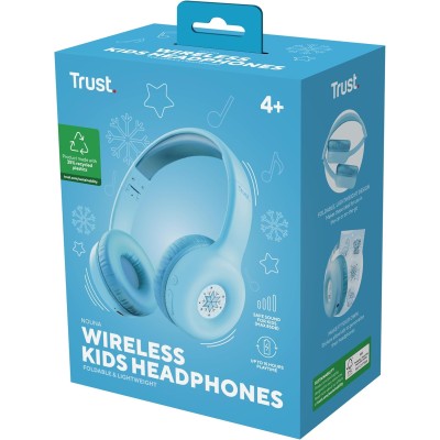 Навушники On-ear Trust Nouna Kids, Wireless, Mic, Синій Навушники On-ear Trust Nouna Kids, Wireless, Mic, Синій