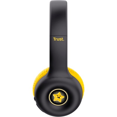 Навушники On-ear Trust Nouna Kids, Wireless, Mic, Чорний