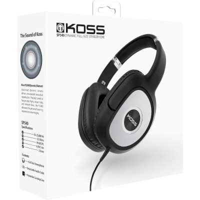 Навушники Over-Ear Koss SP540, 3.5 mini-jack, 1.4м, Чорний (185216.101)