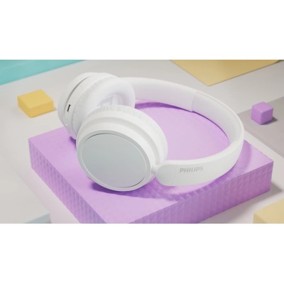 Навушники Over-ear Philips TAH5209 BT 5.3, SBC, Wireless, Mic, Білий