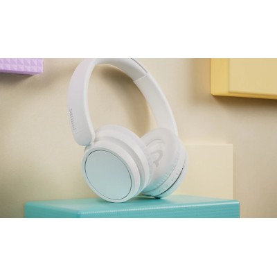 Навушники Over-ear Philips TAH5209 BT 5.3, SBC, Wireless, Mic, Білий