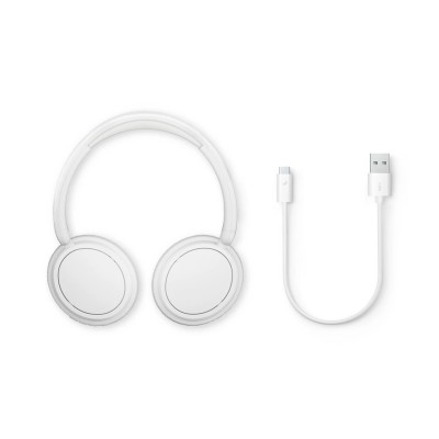 Навушники Over-ear Philips TAH5209 BT 5.3, SBC, Wireless, Mic, Білий