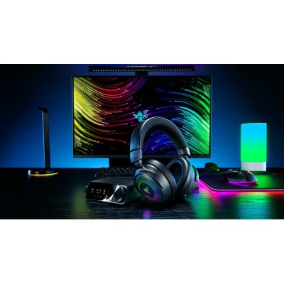 Навушники Razer Kraken V4 Pro, mini-jack/USB-A/BT/WL, RGB (RZ04-05160100-R3M1) чорний