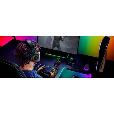 Навушники Razer Kraken V4 Pro, mini-jack/USB-A/BT/WL, RGB (RZ04-05160100-R3M1) чорний